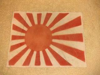 Vintage Ww2 Japanese Flag Rising Sun Imperial Wwii Rifle Flag