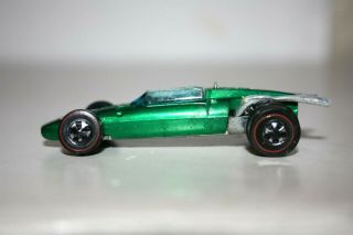 Vtg Mattel Hot Wheels Redlines 1969 Green Indy Eagle Diecast Toy Car