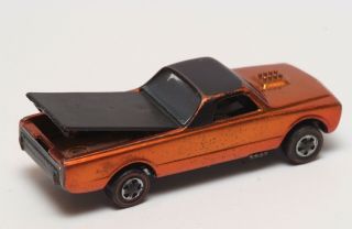 13 Mattel Hot Wheels Redline 1968 US Light Orange Custom Fleetside 3