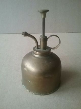 Vintage Metal Brass 6 " Water Mister Pump Sprayer - Hong Kong