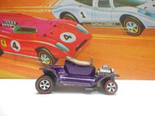 1968 Hot Wheels Hot Heap 6219 Sweet 16 Purple Usa Base Model T Redlines
