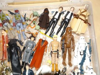 26 Vintage Star Wars Figures (12),  (Many Variants) Guns, 2