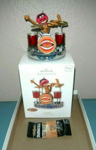 Nrfb 2010 Animal On Drums The Muppet Show Hallmark Ornament Batteries