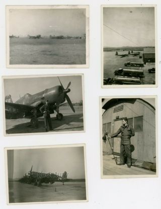 Ww2 China Photograph 1946 Tsingtao Tientsin Airfields Marine Planes Usmc 5 Photo