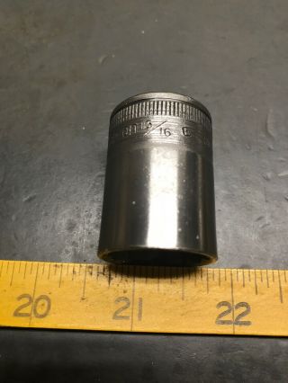 Vintage Snap On SW260 13/16” 12 Point 1/2” Drive Socket E Code 1944 WW2 Cool 2