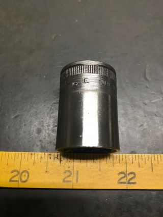 Vintage Snap On SW260 13/16” 12 Point 1/2” Drive Socket E Code 1944 WW2 Cool 3