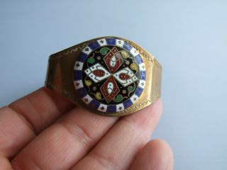 Antique Georgian Pinchbeck Enamel Bangle Bracelet