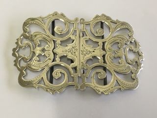 Stunning Victorian Solid Silver Nurses Buckle By Able & Charnell Birmingham 1899