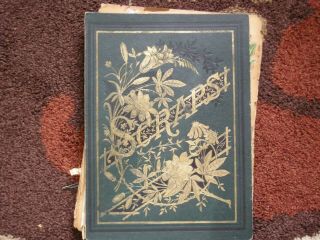 Antique Victorian Scrap Book W/advertising Trade Cards
