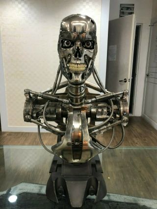 Sideshow Terminator 2 T - 800 Endoskeleton Life Size Bust Statue 2