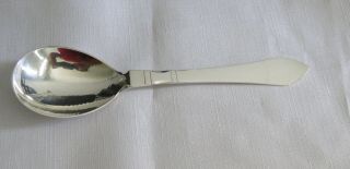 Georg Jensen Continental Sterling Silver Serving Spoon 8 - 3/8 Hammered