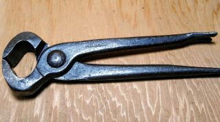 Vintage H.  D.  S & Co Farrier Horse Hoof Nippers 6 " Pliers Pry Bar Blacksmith