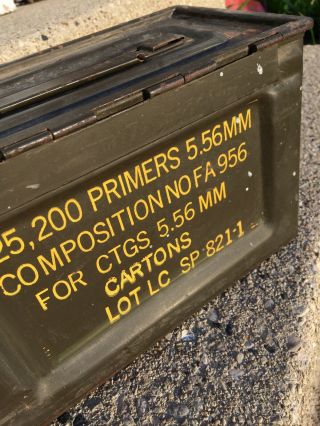 WWII AMMO CAN USGI WW2 Ammunition Box.  50 Cal USA US army Issue 2