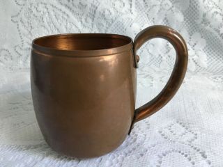 Vintage Rustic West Bend Solid Copper Moscow Mule Cup Mug