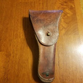 U.  S.  Wwii M1916.  45 Boyt 1944 Leather Holster