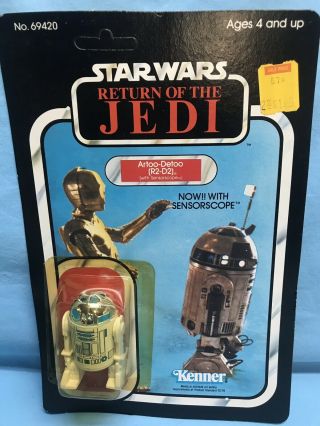Star Wars Return Of The Jedi Artoo - Detoo (r2 - D2) Vintage 1983 Kenner
