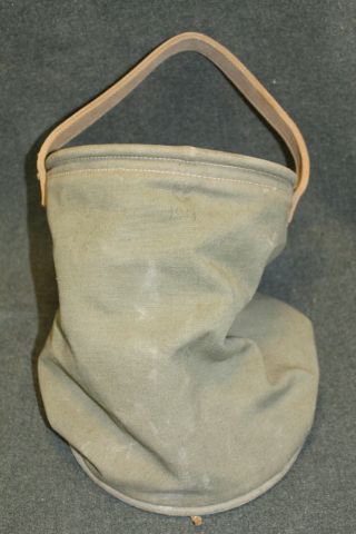 Ww2 Canadian Army Collapsible Canvas Water Bucket,  1944 Dated