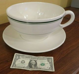 Huge Oversize Store Display Giant Hall China Think Big Coffee Cup & Saucer 1981