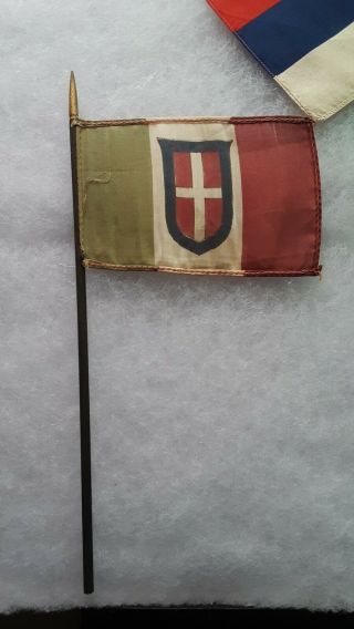 Small Kingdom Of Italy Italian Table Flag Ww2 Ww1 Imperial
