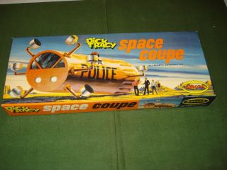 Vintage Aurora 1968 Dick Tracy Space Coupe Model W/box,  W/instructions & Decals