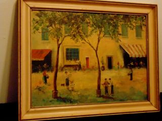 F.  Pavlov; Vintage Oil; Sgn; C.  1940s; Russian;village;russia;listed - Nr