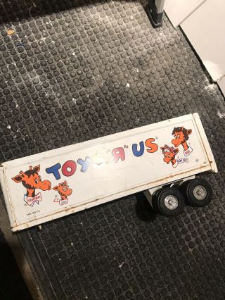 Vintage Early 1980’s Toys R Us Semi 22” Pressed Steel Trailer