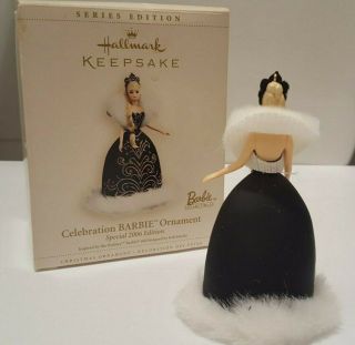 Hallmark Keepsake Ornament Celebration Barbie 2006 Edition Bob Mackie 3