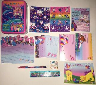 The Fantastic World Of Lisa Frank Tin With Stationary Incomplete Dolphins Castle