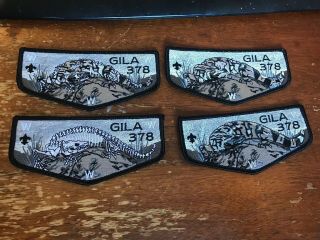 2018 Noac Gila Lodge 378 4 Flap Set Black And White Order Of The Arrow 17 - 119j