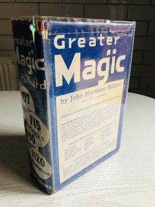 ‘greater Magic’ By John Northern Hilliard John Calvert Signed Rare Edition Book