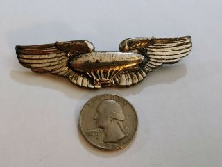 Wwii Us Air Force Sterling Flight Air Ship Balloon Pilot Wings Ns Meyer