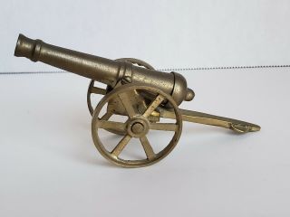 Vintage 5 " Estate Find Vintage Brass Military Cannon