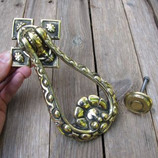 Attractive Brass Door Knocker With Strike Plate