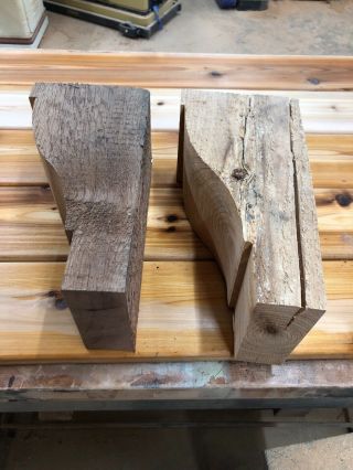 Large Cedar Corbels 13”tall 5 1/2”Wide 6 3/8”Projection Quantity 4 2