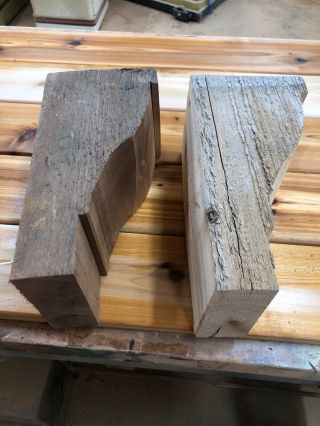 Large Cedar Corbels 13”tall 5 1/2”Wide 6 3/8”Projection Quantity 4 3