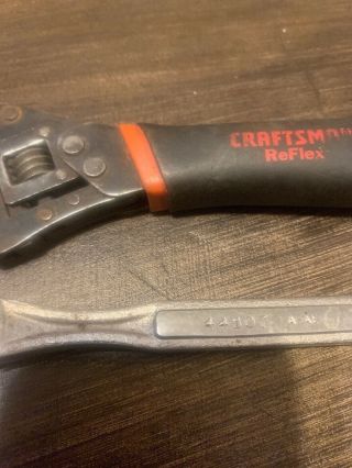 Craftsman 44907 A - AE 1/4” Ratchet & Craftsman Reflex Adjustable Wrench 45781 3
