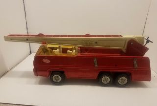 Vintage 1968 Extra Large Tonka Fire Department Fire Truck Engine with Ladder 3