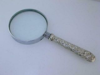 Sterling S KIRK & SON Magnifying Glass REPOUSSE 2