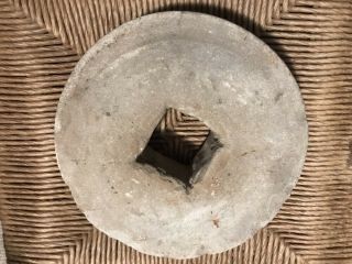 Antique Mill Stone Grinding Wheel 8 1/2” Diameter 2 1/2” Depth