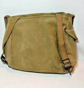 WWII US Army 1943 Dated Musette Bag M1936 3