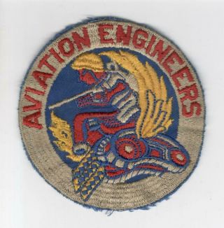 Ww 2 Us Army Air Force Aviation Engineers Patch Inv M656