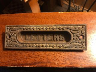 Vintage Brass Letter Mail Door Slot Hardware Brooklyn Ny Bed Study Brownstone