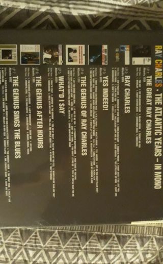 Ray Charles The Atlantic Years in Mono 7xLP box set vinyl 2
