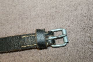 WW2 German Army Non - Mounted Personal Leather Equipment Strap w/Buckle 2