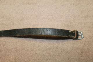WW2 German Army Non - Mounted Personal Leather Equipment Strap w/Buckle 3