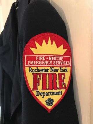 Vintage Rochester Ny Fire Department Long Jacket