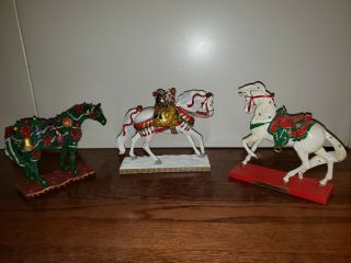 Trail Of Painted Ponies Set Of 3 Holiday Horse