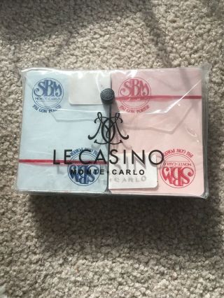 Vintage Standard Deck Playing Cards Monte Carlo Dual Deck Le Casino Sbm