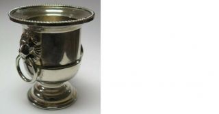 Vintage Eales 1779 Italy Silver Plate Mini Champagne Bucket / Toothpick Holder