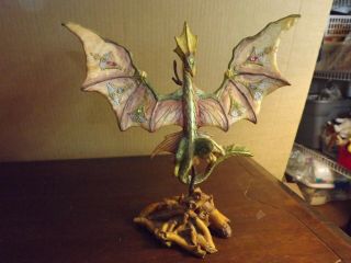 Enchantica 1999 Annual Jeweled Dragon Holland Studio Craft Limited Hand Sculptur